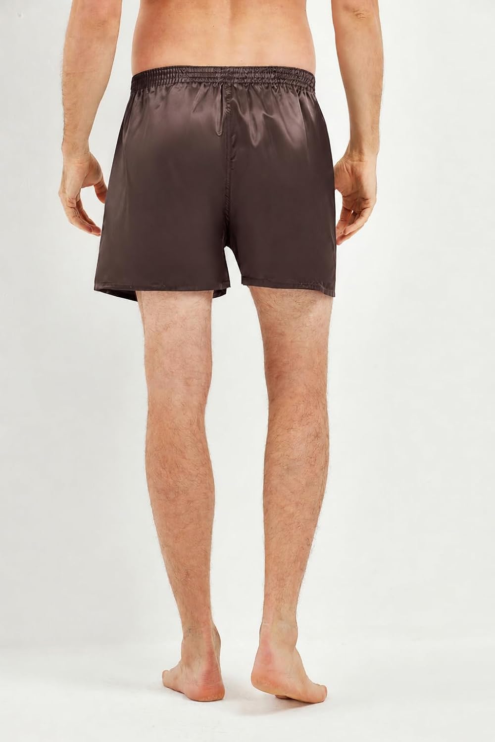 JupiterSecret Herren Satin Boxershorts Pack Unterwäsche, Silk Feeling Schlafshorts mit elastischem B