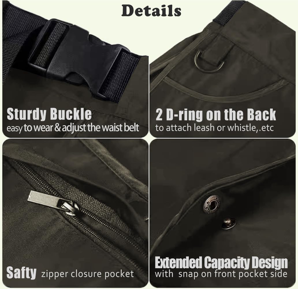 suweisua Hundetrainer-Leckerli-Tasche mit abnehmbaren Taschen, freihändig, Trainingswerkzeuge zur Au