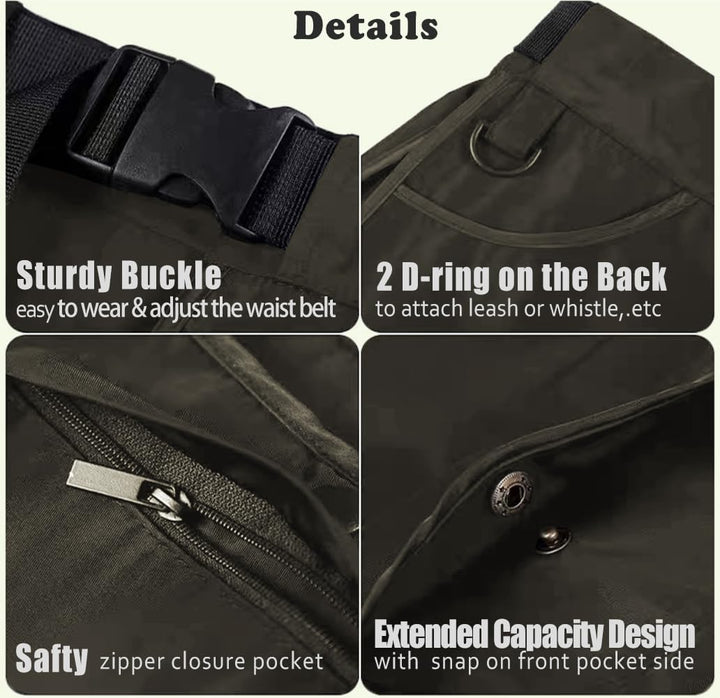 suweisua Hundetrainer-Leckerli-Tasche mit abnehmbaren Taschen, freihändig, Trainingswerkzeuge zur Au