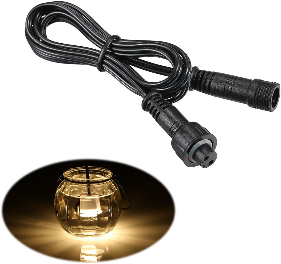 Verlängerungskabel 1M/2 Pin für Deckenspots,Einbauleuchten,Einbaustrahler Tomshine IP67 Wasserdicht(