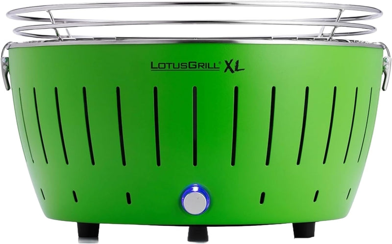 LotusGrill Kohlegrill Serie 435 XL, Zitrus, 43,5 x 35 x 25,7 cm Limettengrün, Grün