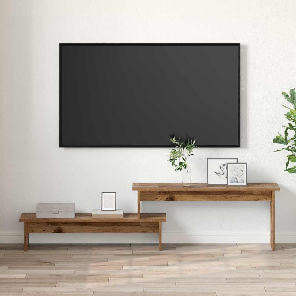 vidaXL TV-Schränk mit Regal mit Speicher Altholz 180 x 30 x 43 cm Holzwerkstoff, Altholz