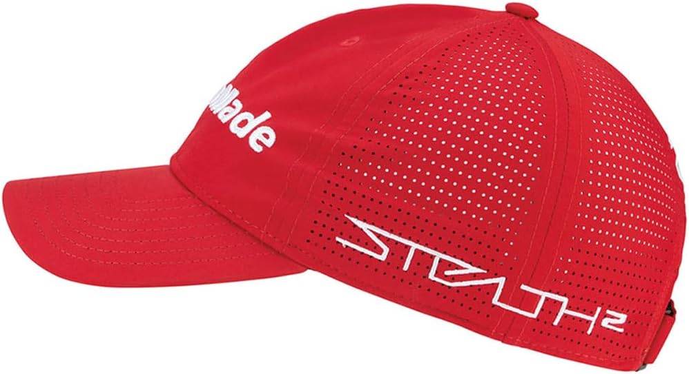 TaylorMade Herren Tour Litetech Golf Cap Baseballkappe, Einheitsgrösse Rot