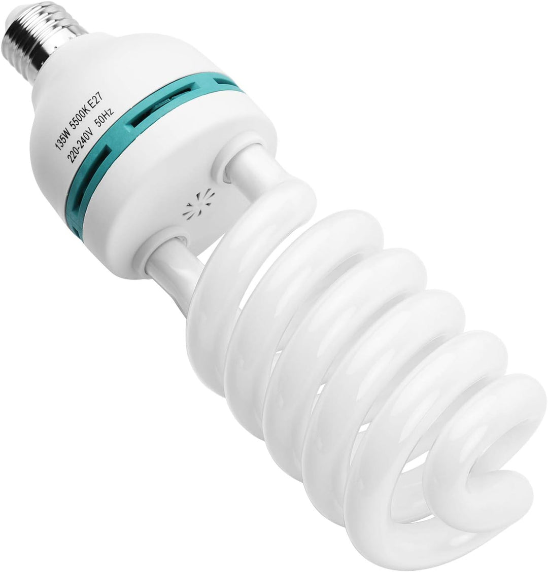 Fotolampe 135W 220V, 5500K CRI90 Tageslicht Spirallampe, Energiesparlampe E27 Birne für Fotostudio S