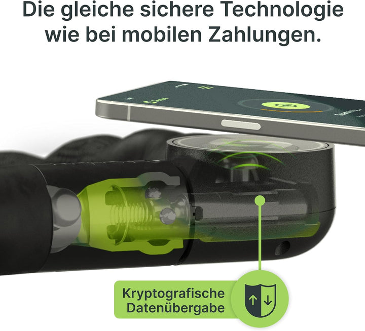 SEREA BOLD, smart lock, Fahrradschloss, Schlüssellos &amp; Batterielos, hohe Sicherheit, Zuverlässig (bl