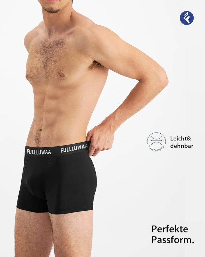 Fullluwaa Boxershorts Men Herren 10er/12er Pack Retroshorts Männer Trunks Baumwolle Unterwäsche Weic