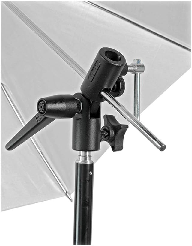 Manfrotto MA 026 Lite-Tite Schirmhalter schwarz & Manfrotto Adapter-Zapfen (16 mm)