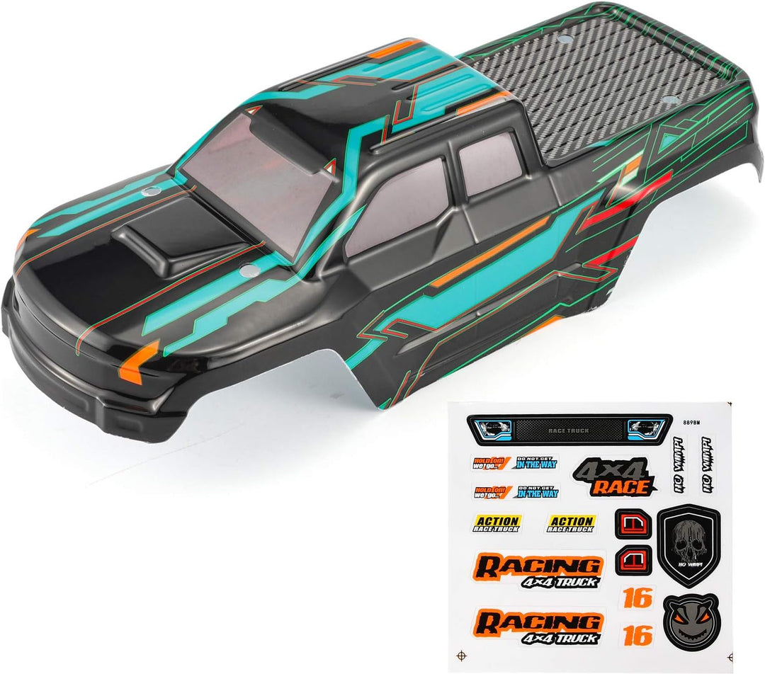 HAIBOXING - Karosserie für 1/16 16889 Ferngesteuertes Auto, Ersatzteil für RC Monstertruck 889-BM01(