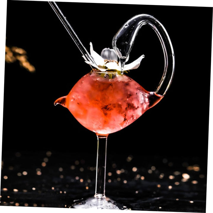 Operitacx 2st Schwanenkelch Martini-becher Trinkbecher Stiel Martini-gläser Schlürfen Cocktailgläser
