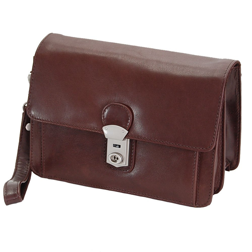 GoBago Branco Business Herren Handgelenktasche Herrentasche Tasche sehr hochwertig Braun, Braun