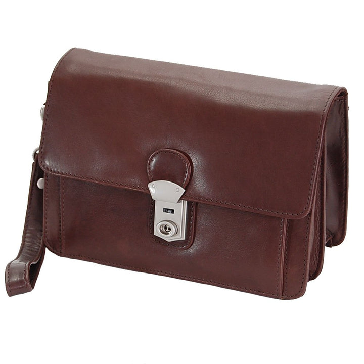 GoBago Branco Business Herren Handgelenktasche Herrentasche Tasche sehr hochwertig Braun, Braun