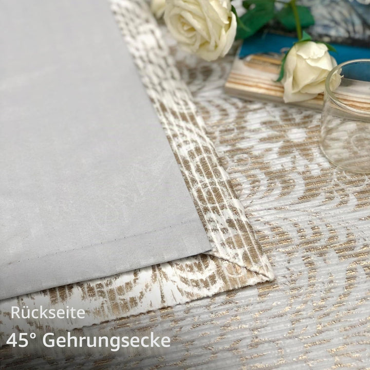 always4u Verdunkelungsvorhang, 2 Stück, 100 % Verdunklung, aus goldfarbenem Samt, mit Ösen, Thermovo