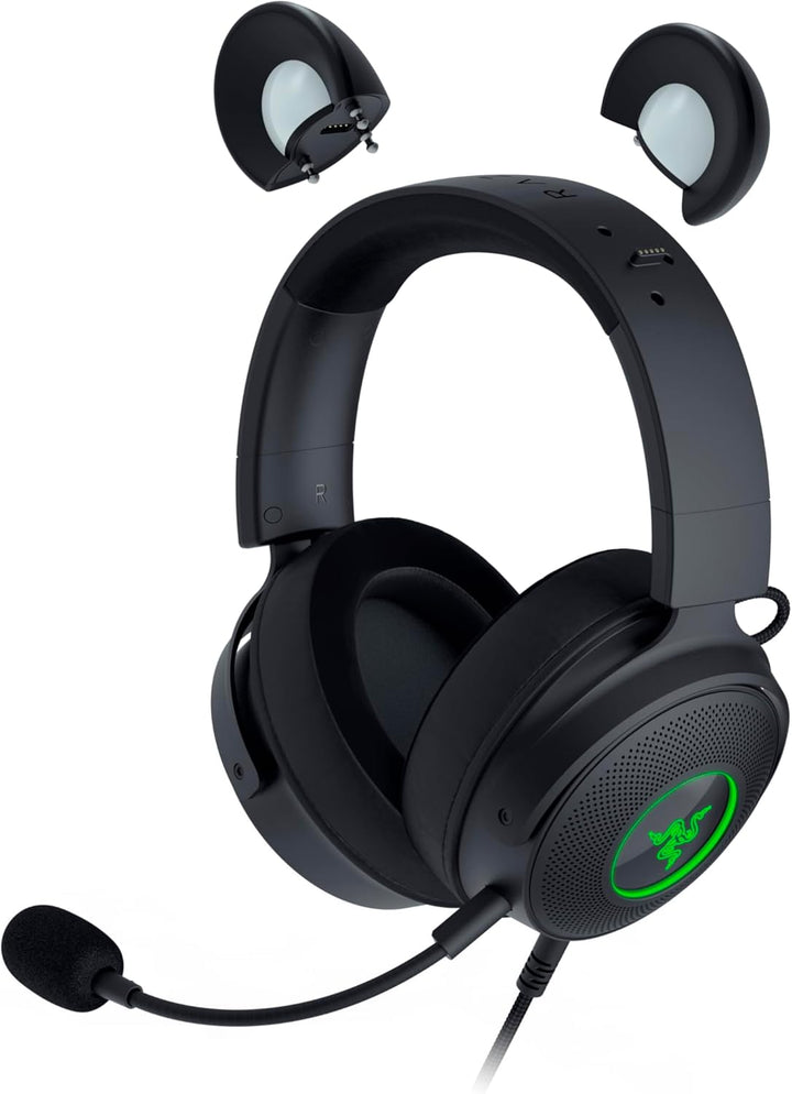 Razer Kraken Kitty Edition V2 Pro - Kabelgebundenes RGB-Headset mit austauschbaren Ohrhörern (Reakti