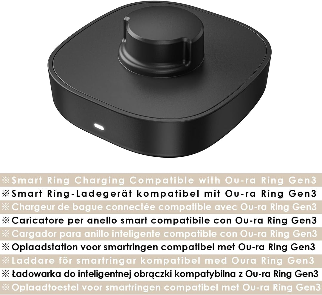 Smart Ring Ladegerät– Kompatibel mit Ou-ra Ring Gen3, Schnelllade-Dock inkl USB-C-Kabel,ladegerät fü