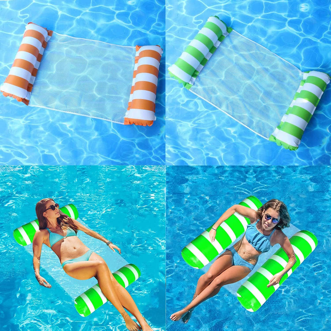 Pool Aufblasbare Schwimmsitze,1/2 Stück Aufblasbare Hängematte Pool Float Wasserhängematte Luftmatra