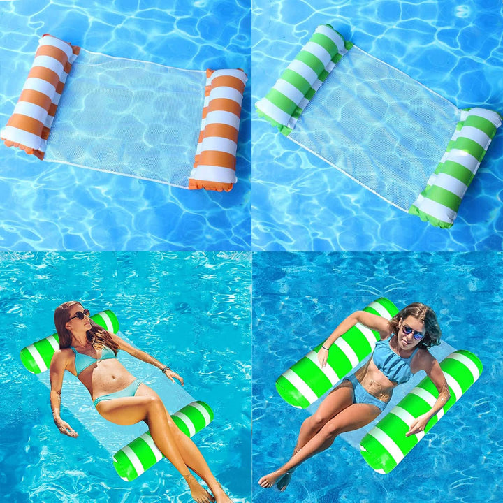 Pool Aufblasbare Schwimmsitze,1/2 Stück Aufblasbare Hängematte Pool Float Wasserhängematte Luftmatra