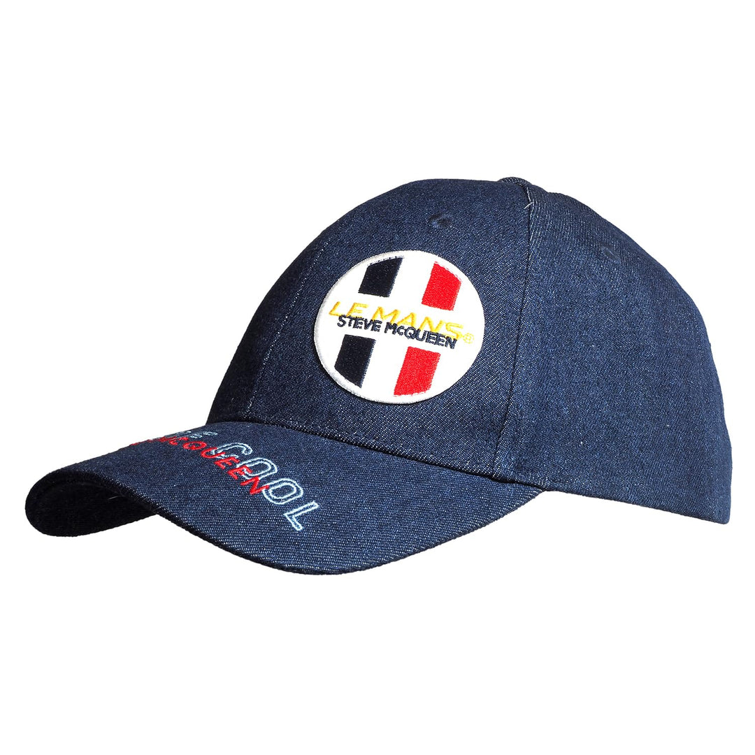 Steve McQueen Le Mans Raw Denim Cap Dark Blue