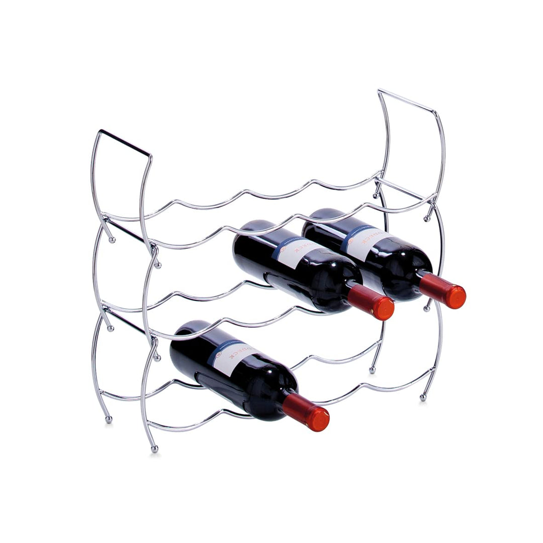 Zeller 27356 Weinregal, 3-er Set 42 x 14 x 14 cm, chrom