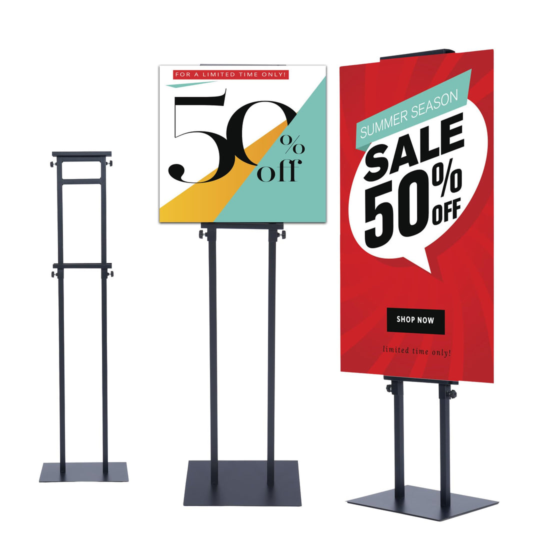uyoyous Präsentationsständer 2-in-1 doppelseitige Displayständer Vertikaler Plakatständer Werbeständ
