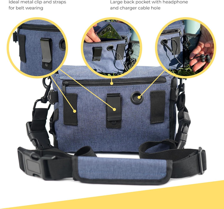 Arrivly SixWalker Gassi Tasche Hund Leckerlibeutel für Hunde mit Magnetverschluss, Praktischer Hunde