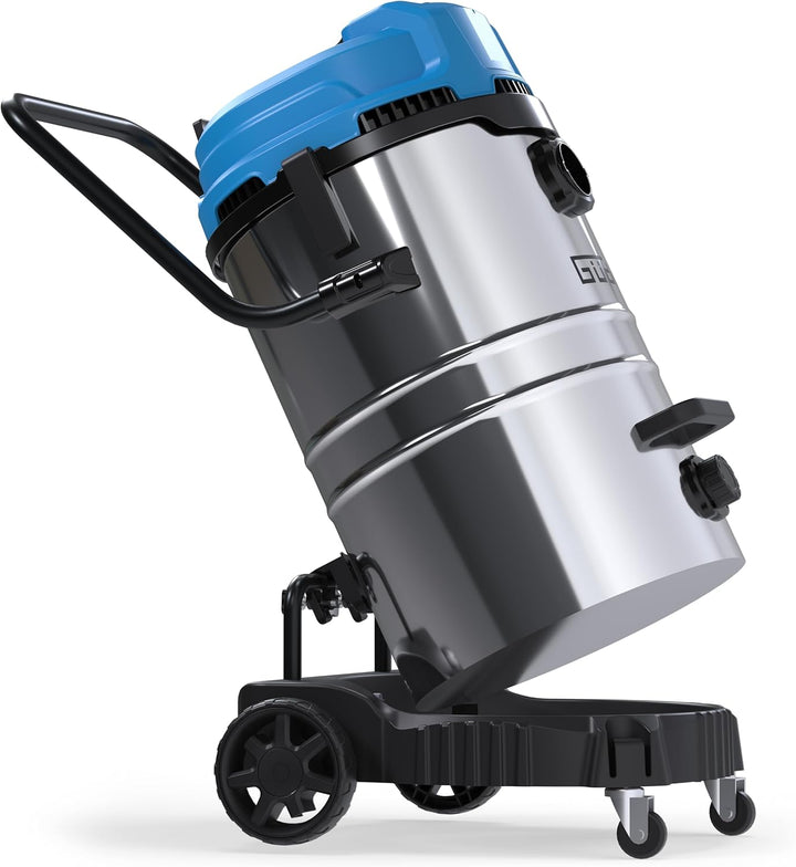 Güde GNTS 3-60L Nass-Trockensauger - 230 Volt, 3600 Watt aus 3 Elektromotoren, 190 Millibar Unterdru