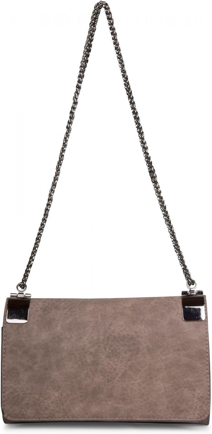 styleBREAKER Clutch, Abendtasche mit Metallspangen und Gliederkette, Vintage Design, Damen 02012046
