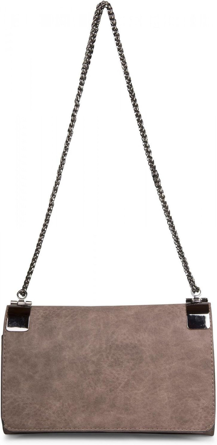 styleBREAKER Clutch, Abendtasche mit Metallspangen und Gliederkette, Vintage Design, Damen 02012046