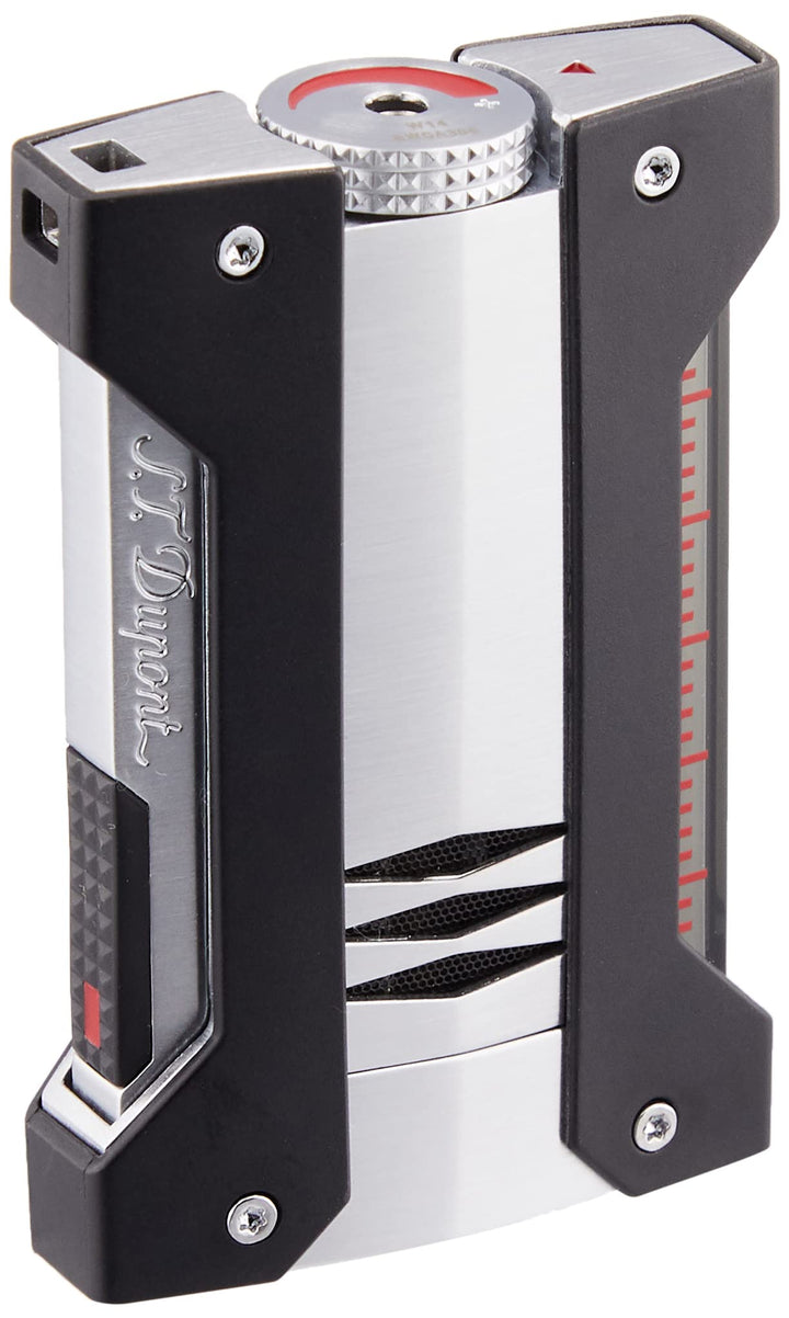 S.T. Dupont Defi Extreme Feuerzeug, Chrom gebürstet gebürstetes chrom, Gebürstetes Chrom