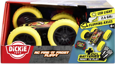 Dickie Toys - RC Auto Fire 'n' Frost Flippy (16 cm) - ferngesteuertes Auto ab 6 Jahre mit 360°-Flips