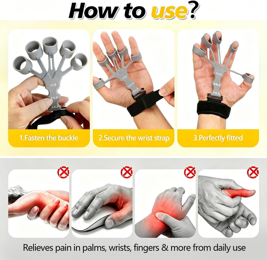 1 Satz Handtrainer Fingertrainer Unterarmtrainer Einstellbarem Widerstand | Zwei Widerstandssysteme