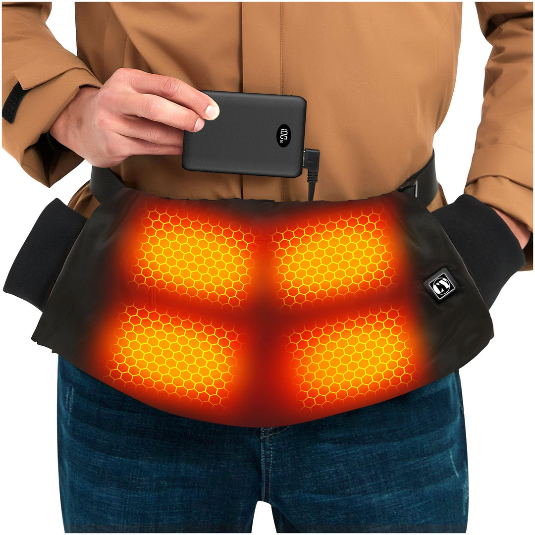 CYCYHEAT 10000mAh Akku Beheizbare Handwärmer Muff Wiederaufladbar Jagdtasche mit 3 Einstellbare Temp