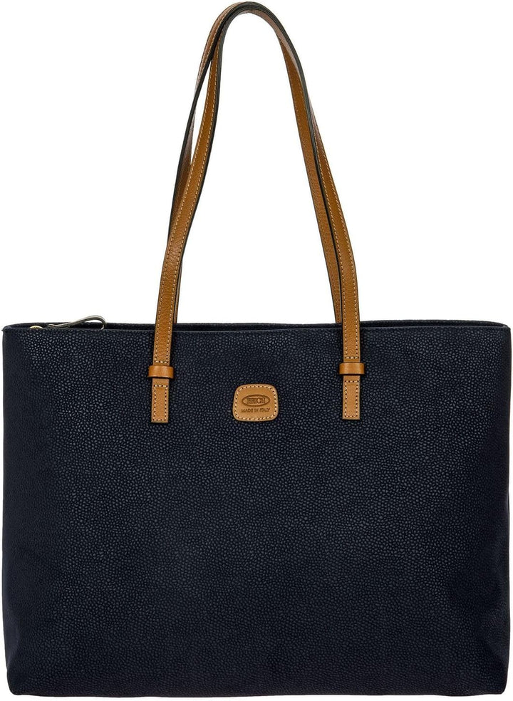 Bric's Life Schultertasche 35 cm Blau, Blau