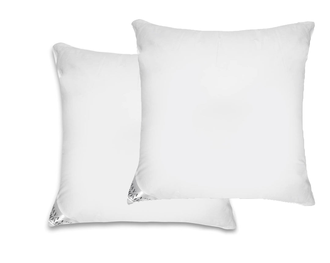Mayaadi-Home 2er Set Kopfkissen 80x80 cm | 2000g Füllung, 70% Daunen 30% Federn | 100% Natur Bezug a