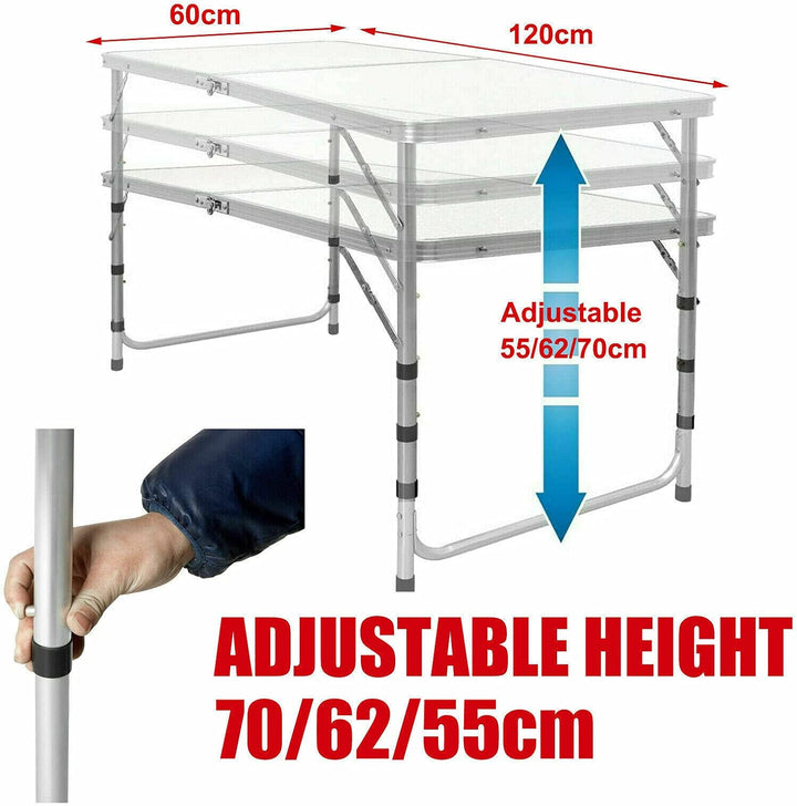 Laptop-Schreibtisch, Bett-Tablett, Tisch mit Griff, Aluminium, faltbar, tragbar, Picknicktisch, Note