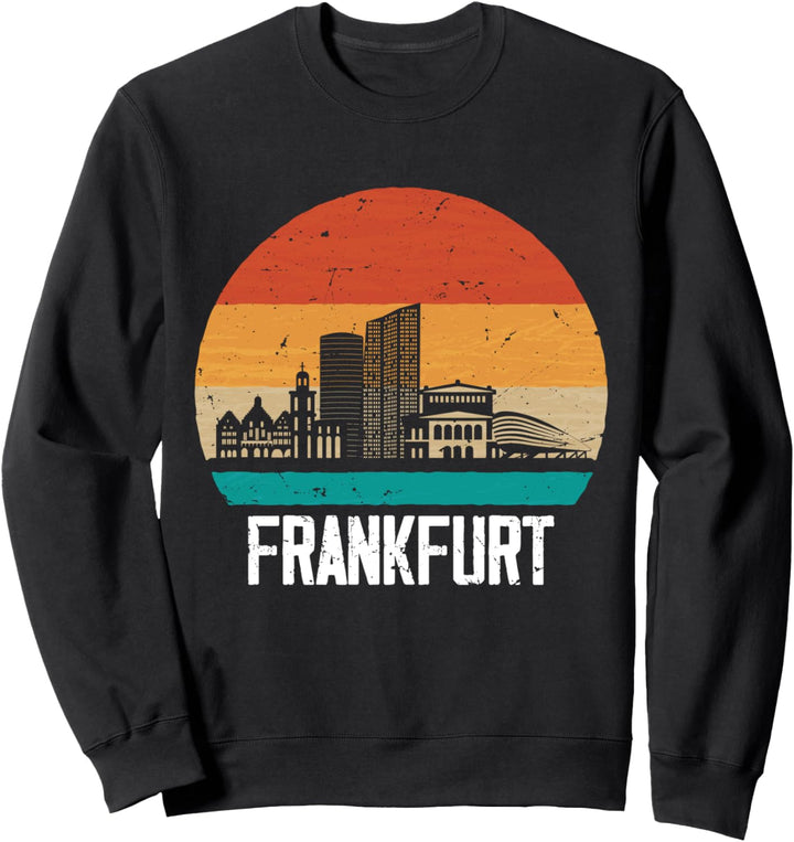 Frankfurt Skyline Retro Vintage Souvenir Frankfurt Sweatshirt