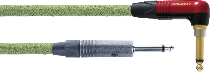 CORDIAL CABLES 6m Gitarrenkabel abgewinkelt silent Hanffasern