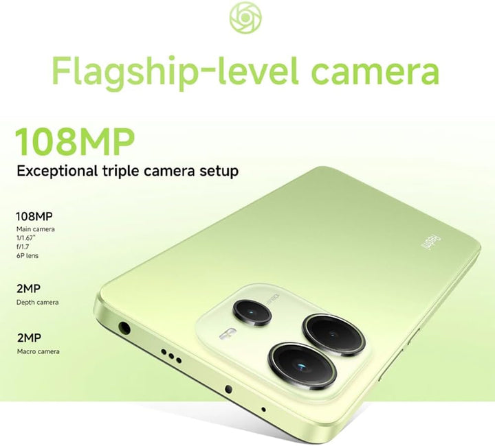 XIAOMI Redmi Note 14 NFC Smartphone, 8+256 GB, Helio G99 Ultra Prozessor und Triple Kamera AI 108MP,