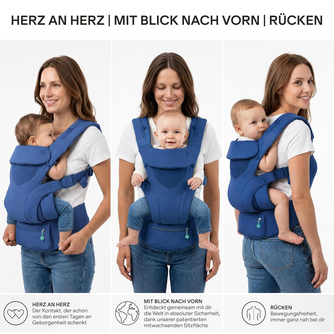 Koala Babycare Babytrage Neugeborene ab Geburt 0–36 Monate (3,2–20,4 kg) – Baby Trage mit Patentiert