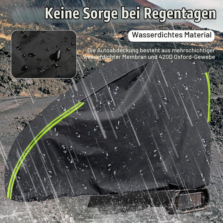 Baggerabdeckung, 420D Abdeckung für Minibagger 800-1600kg, Wasserdicht Atmungsaktive Baggerplane, Mi