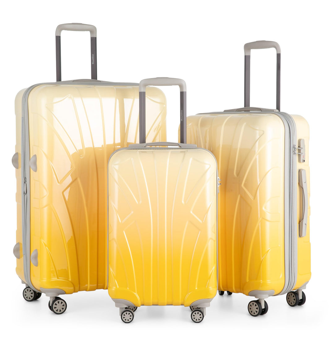 suitline - 3er Koffer-Set, TSA, S M & L Safari Sunrise S-8801M-SAS Safari Sunrise SET, Safari Sunris