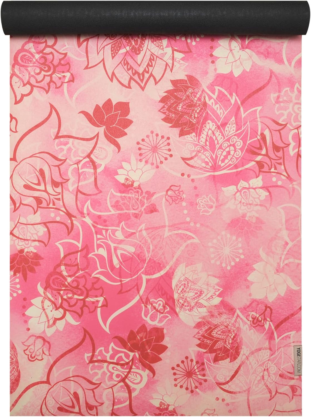 YOGISTAR Yogamatte Yogimat Travel Art Collection 183 x 61 x 0.15 cm Rosa Rot Natürlicher Kautschuk R