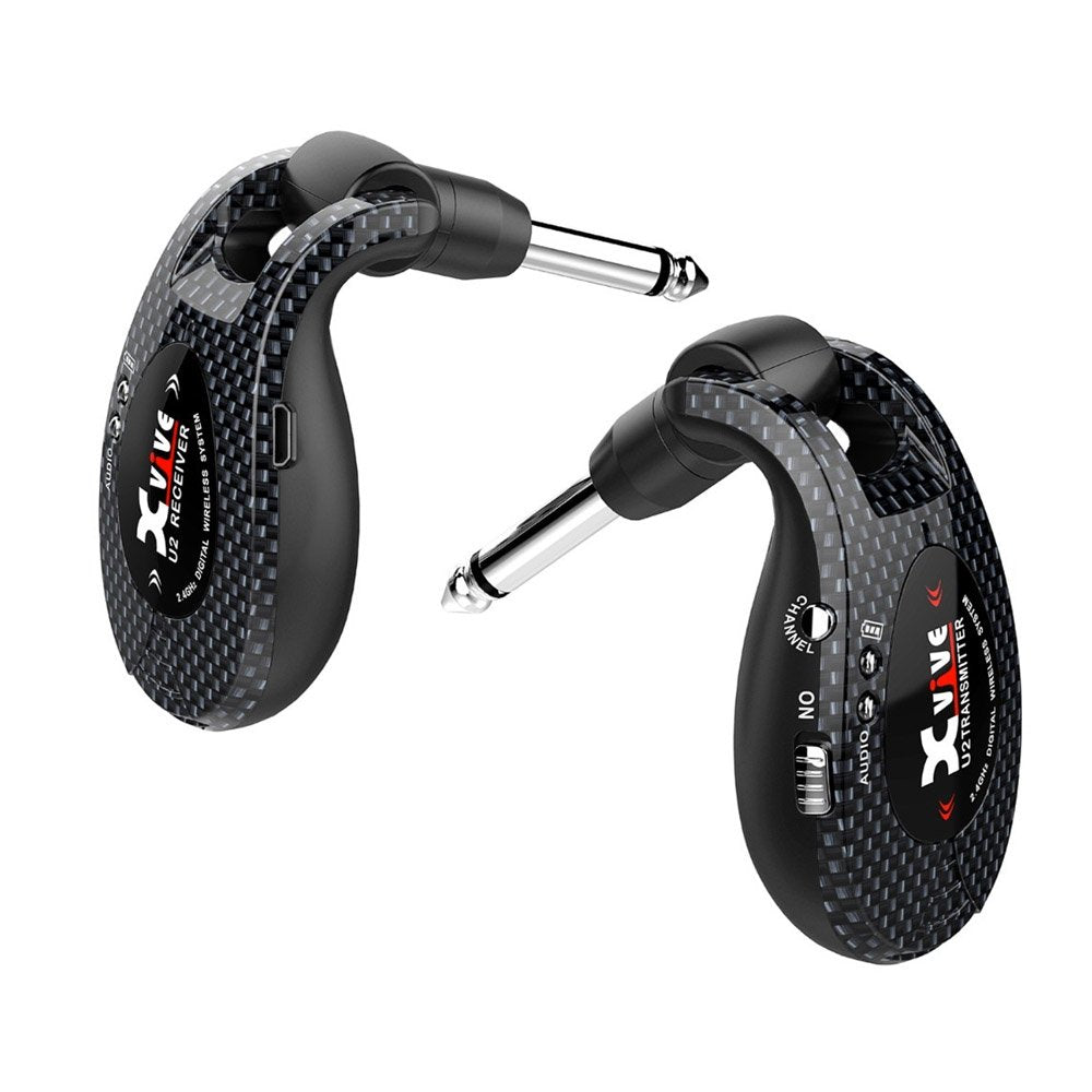 Xvive U2 Wireless Digital Transmitter/Receiver System for Guitar, Bass and Other Instruments, Rechar