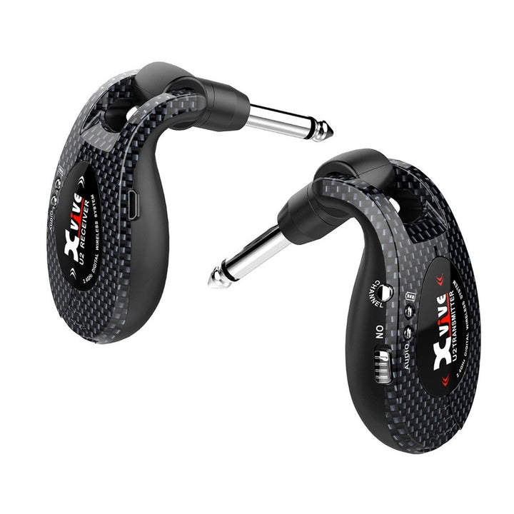 Xvive U2 Wireless Digital Transmitter/Receiver System for Guitar, Bass and Other Instruments, Rechar