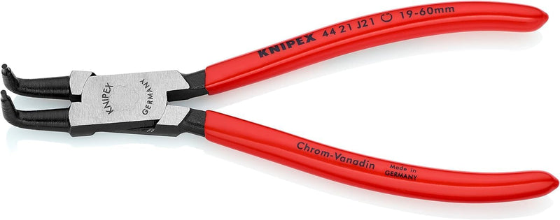 Knipex Sicherungsringzange für Innenringe in Bohrungen schwarz atramentiert, mit Kunststoff überzoge