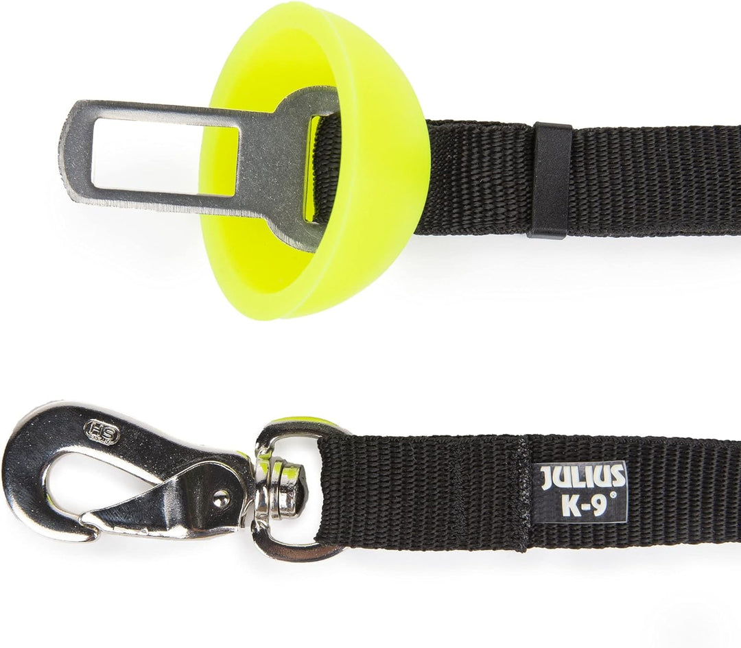 Julius-K9 16SD, StopDog Autoleine für Hunde 0-300 kg Schwarz mit einer Silikonabdeckung, 0-300 kg Sc