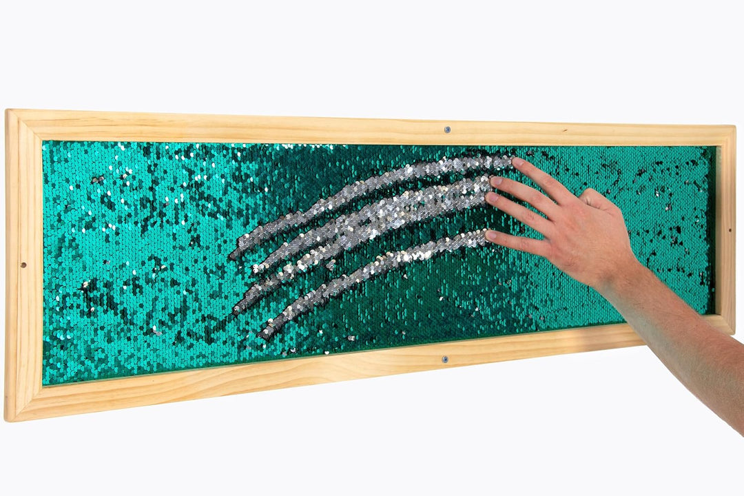 TTS - Pailletten-Wandboard, rechteckig - Kindergarten-Ausstattung Türkis, Türkis