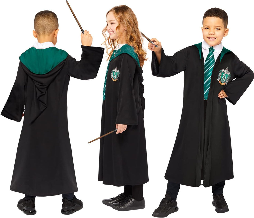 (PKT) (9912515) Child Slytherin School Robes (6-8yr) 128, 128