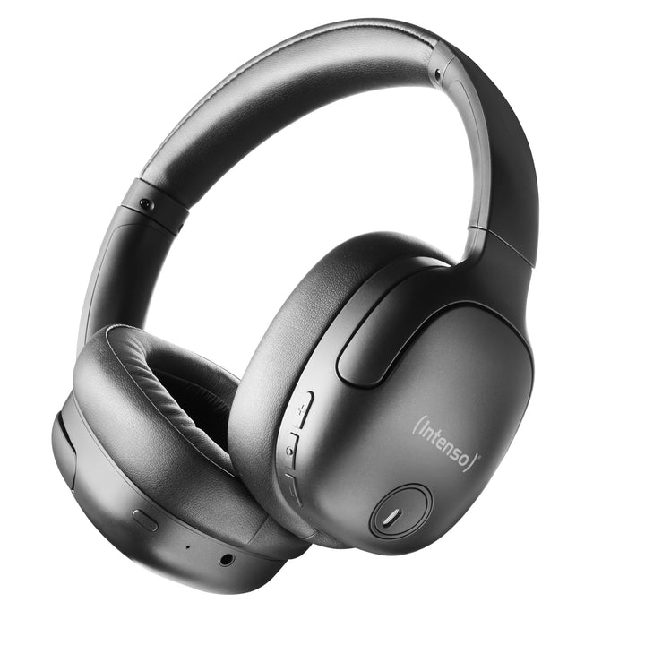 Intenso O400HA Over-Ear Kopfhörer - Hybrid Active Noise Cancelling, bis zu 75 Stunden Laufzeit und B