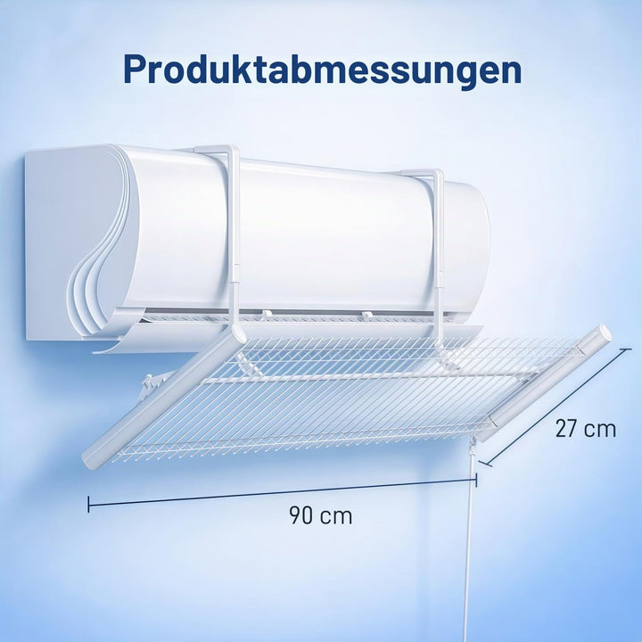 Windabweiser für Klimaanlage, einstellbar, Metall, Universal-Klimaanlage, für Haus/Büro, schwangere