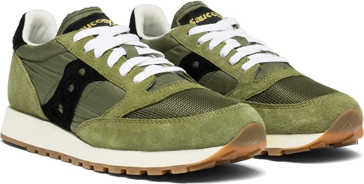 Saucony Jazz Original Vintage Herren Sportschuhe 40.5 EU Olive Black, 40.5 EU Olive Black